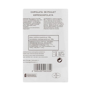 Delhaize | Chipolata | Poulet maïs | Coq Ardenne +/- 280 gr
