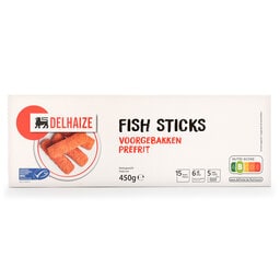 Delhaize | Bâtonnets poisson | Emincés | MSC 450 gr