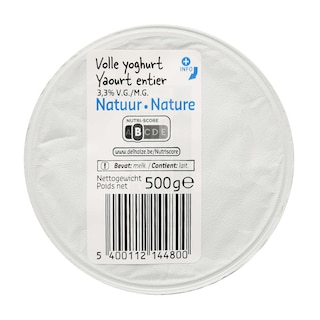 Delhaize | Yaourt | Entier | Nature 