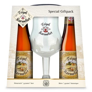 Tripel Karmeliet | Bière blonde | Tripel | 8,4% alc. | Giftpack 4 x 33 cl