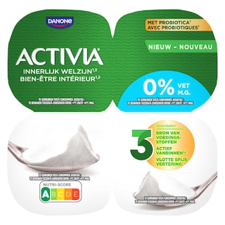 Activia | Yaourt | Nature | 0% m.g. | Probiotiques 