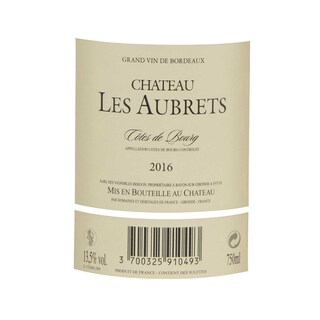 France - Frankrijk | Bordeaux - Côtes de Bourg | Château Les Aubrets 16 | BIO 