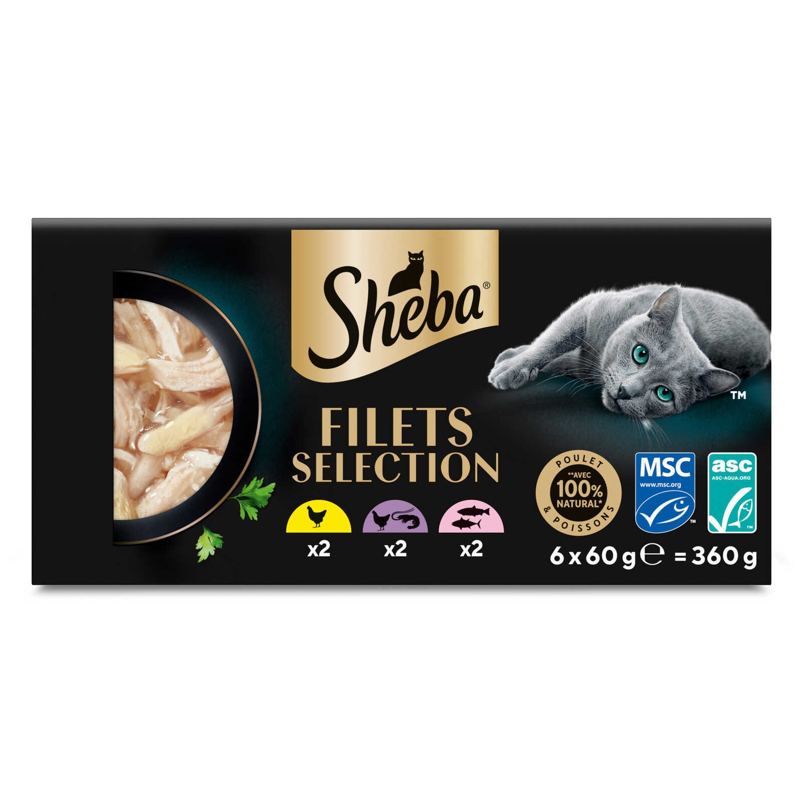 Sheba Kattenvoeding | Filets | Kip & zalm