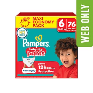 Pampers | Baby Dry Pants | Luierbroekjes | Maat 6 | Maxi Pack 76 st