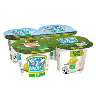 LES 2 VACHES | Yaourt | Poire | Bio 