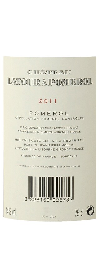 Chateau Latour à Pomerol | Pomerol | 2011 