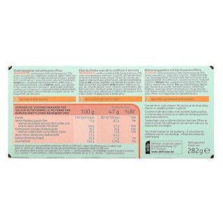 Delhaize | Biscuits | Carrés confiture | Abricot 6 x 47 gr
