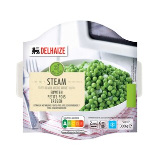 Delhaize | Extra fijne erwtjes | Steam 300 gr