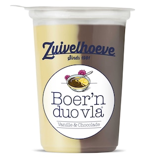 Zuivelhoeve | Boer'n duo vla | Vanille-chocolade 