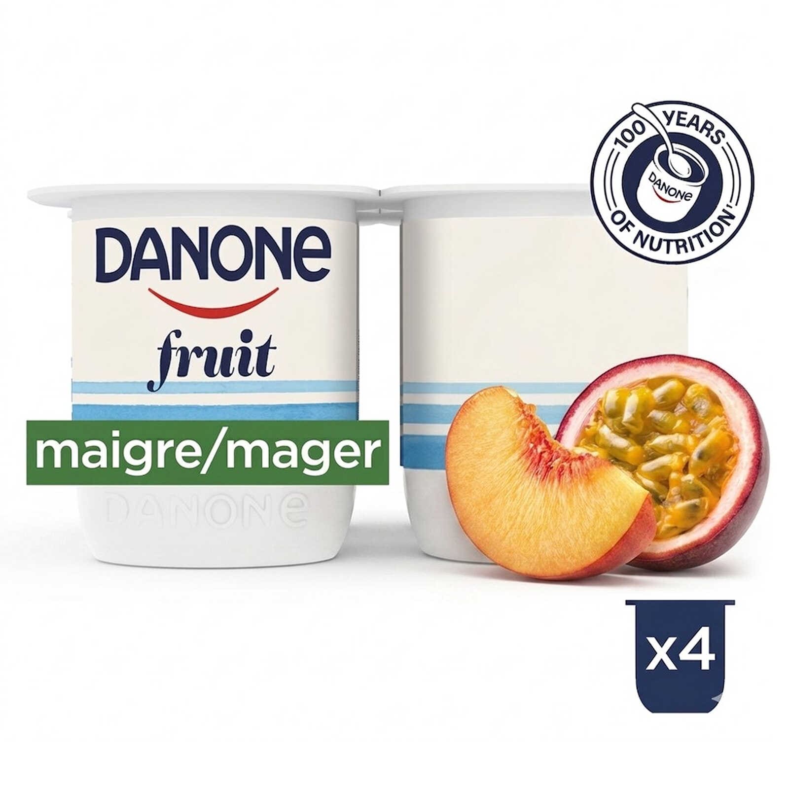 Danone Yoghurt | Mager | Fruit | Perzik Passievru