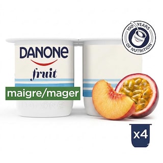 Danone | Yoghurt | Mager | Fruit | Perzik Passievru 