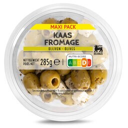 Delhaize | Olijven | Groen | Kaas | Maxi Pack 