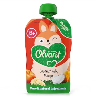 Olvarit | Knijpzakje | Smoothie Kokosnoot Mango | 12M 100 gr