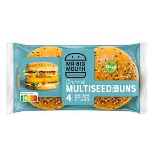 Mr.BigMouth | Bun | Multigrains | Sans lactose 