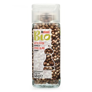 Delhaize | Kruiden | Peper | Wit | Korrels | Bio 48 gr