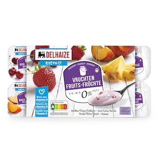 Delhaize | Yaourt | Fruits | 0% m.g. 