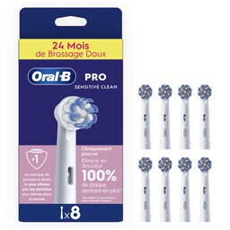 Oral-B | 8 opzetborstels | Sensitive clean 
