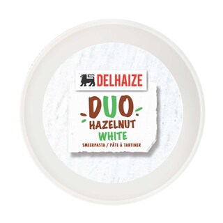 Delhaize | Pâte à tartiner | Duo | Blanc & noisettes 400 gr