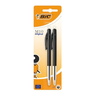Bic | M10 clic | Balpennen | Zwart | Medium 2 st
