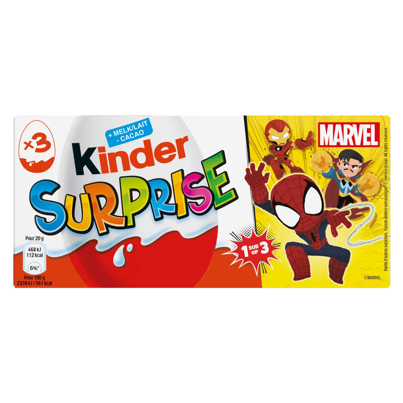Kinder Ei | Melkchocolade | Speelgoed | 3 stuks