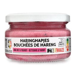 Delhaize | Haringhapjes | Rode biet & yoghurt 