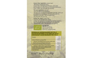 Delhaize | Bio | Thé | vert | Bio | Fairtrade 