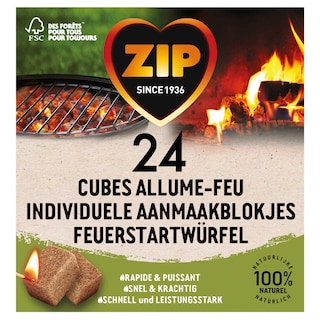 Zip | Cubes allume-feu naturels | Eco 