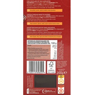 Delhaize | Chocolat Noir | Noisettes 