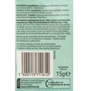 Delhaize | Levure chimique 