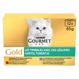 Gourmet | Gold | Aliment Chat | Adulte | Timbales | Légumes 