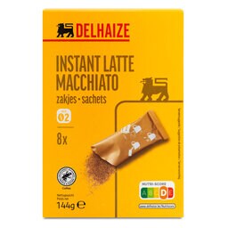 Delhaize | Koffie | Latte Macchiato | Oplos | Sticks 