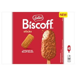 Lotus | Biscoff | Ijs | Speculaas | Sticks 4 x 9 cl
