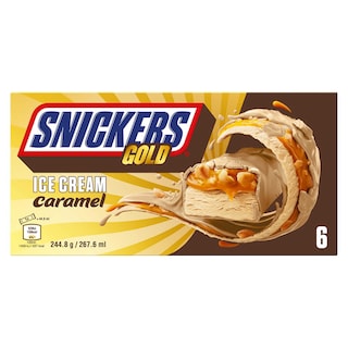 Snickers | Gold | Ice bar | Caramel 