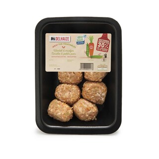 Delhaize | Balletjes erwtjes wortelen 