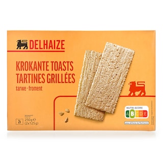 Delhaize | Tartines grillées | Froment 2 x 125 gr