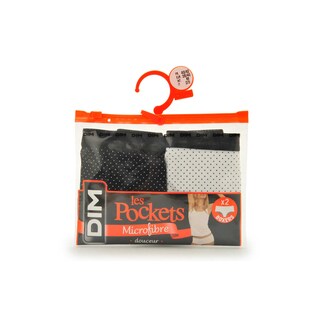 Dim | Paris | Boxers Pocket Micro | noir/blanc pois | 40/42 