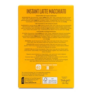 Delhaize | Koffie | Latte Macchiato | Oplos | Sticks 