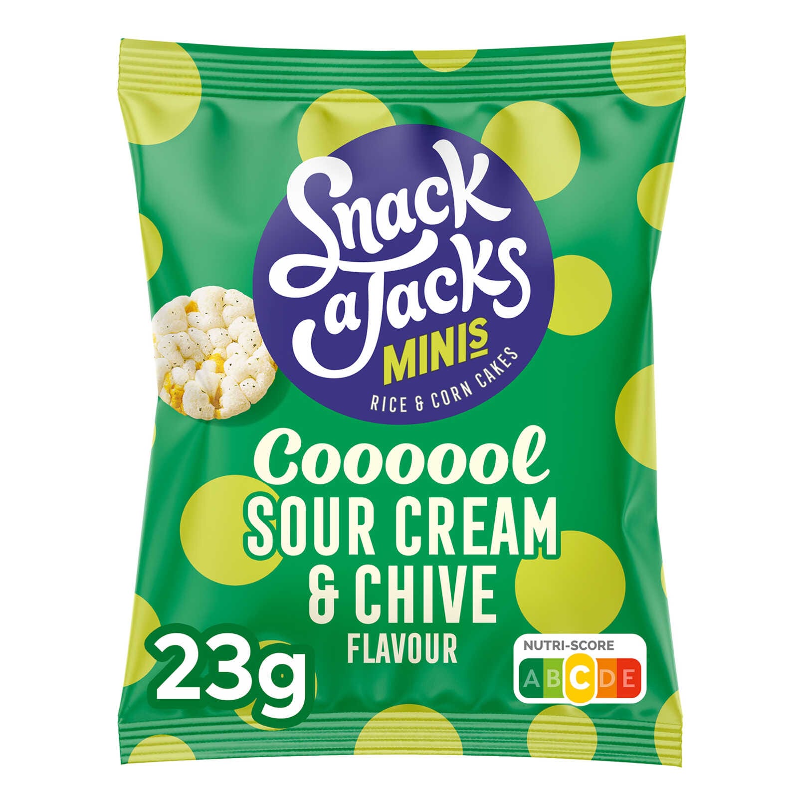 Snack A Jacks Rijstwafels | Sour Cream&Chives | Mini