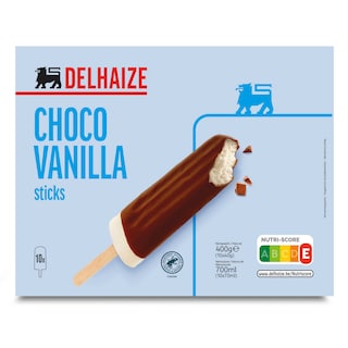 Delhaize | Chocostick | Vanille 10 x 7 cl
