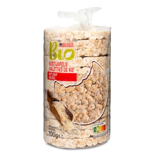 Delhaize | Bio | Rijstwafels | met zout | Bio 