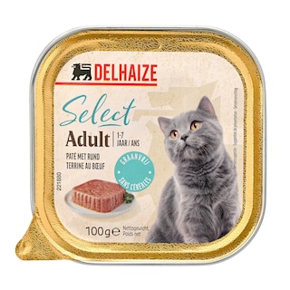 Delhaize | Aliment chat| Terrine | Adult 