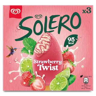 Solero | Glace | Twist | Fraise 3 x 9 cl
