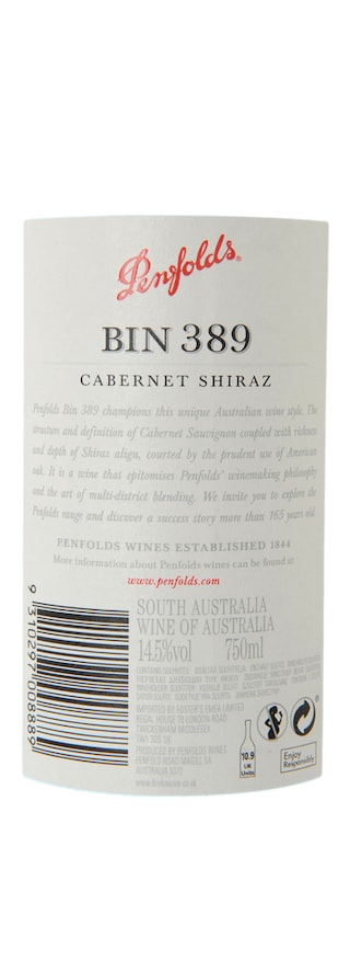 Penfolds | Bin 389 | Cabernet, Shiraz | 2009 