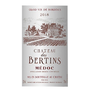 Chateau Des Bertins | Médoc Cru Bourgeois | 2018 
