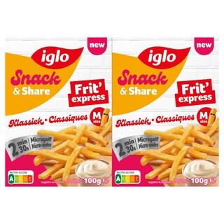Iglo | Snack & Share | Frit express | Classique 200 gr