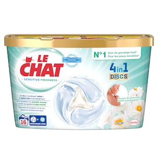Le Chat | Wasmiddel | Discs | Sensitive Fresh | 23DS 16 st