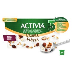 Activia | Yoghurt | Vezels | Muesli | Probiotica 4 x 125 gr