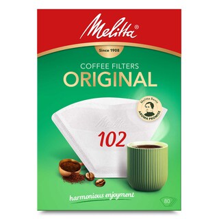 Melitta | Filtres à café | 102 | Blanc 80 pc
