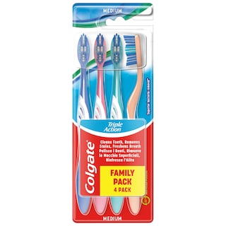 Colgate | Brosse A Dents | Triple Action | 4P 