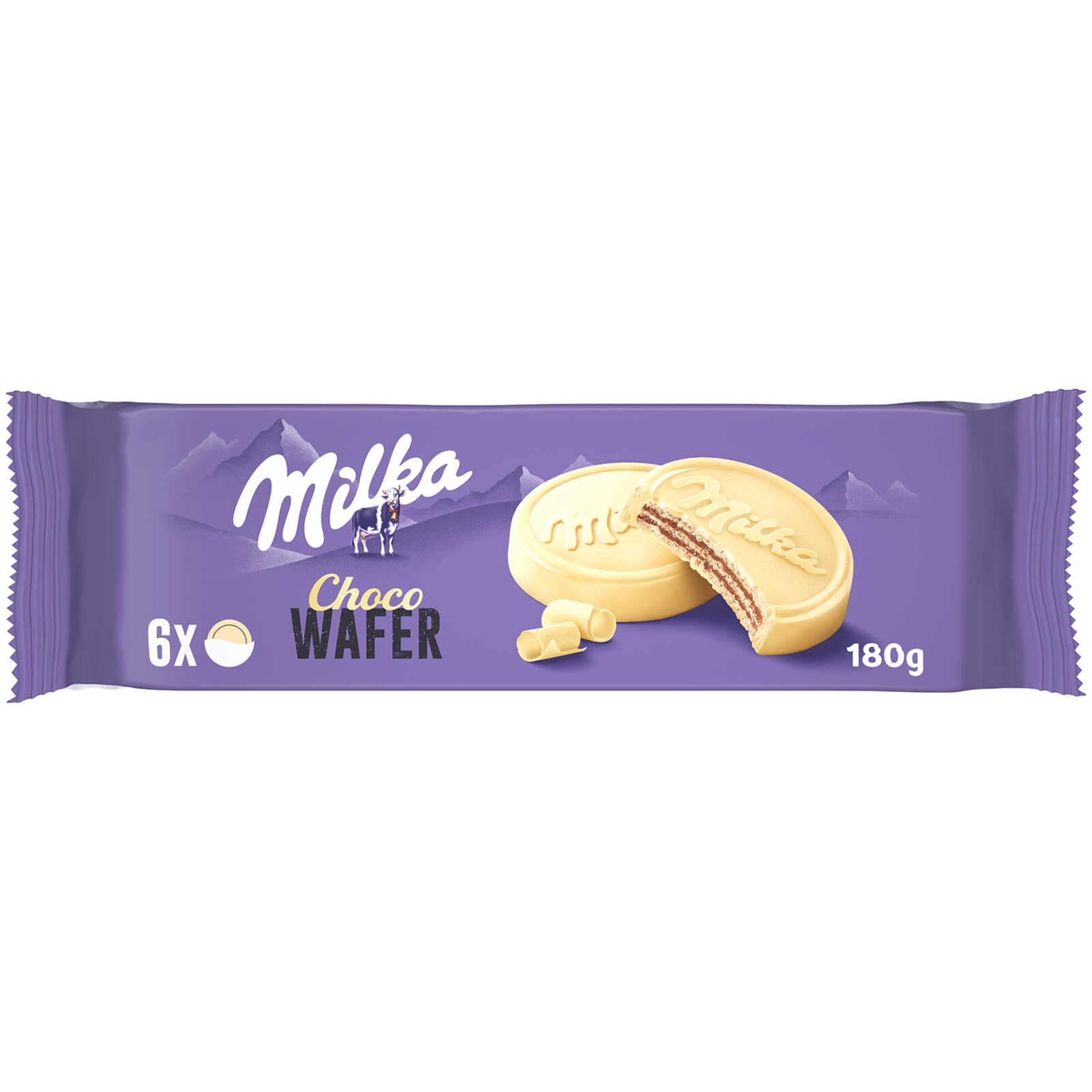 Milka Chocolade wafels | Wit